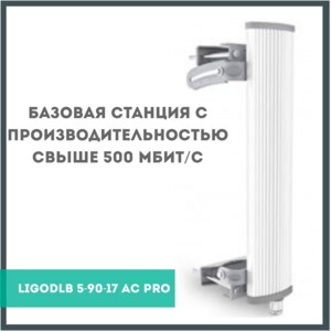 Всё в одном - LigoDLB 5-90-17ac PRO ⠀ Базовая станция с производительностью свыше 500 Мбит/с- пропус