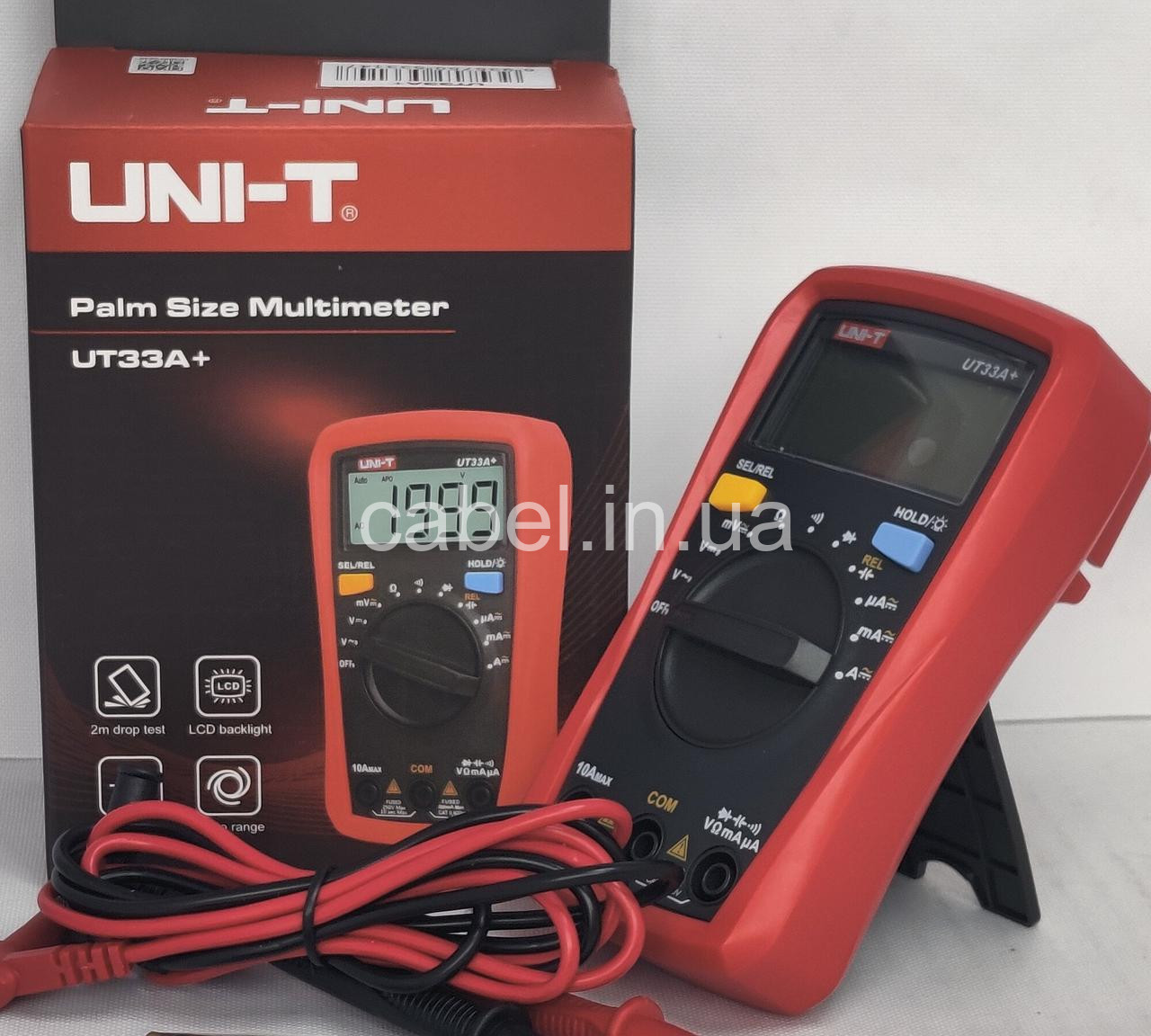 Цифровий мультиметр UNI-T UT33A+ Оригінал (автовибір діапазонів, тестер, вольтметр, амперметр, вимірювач ємності, прозвонка)