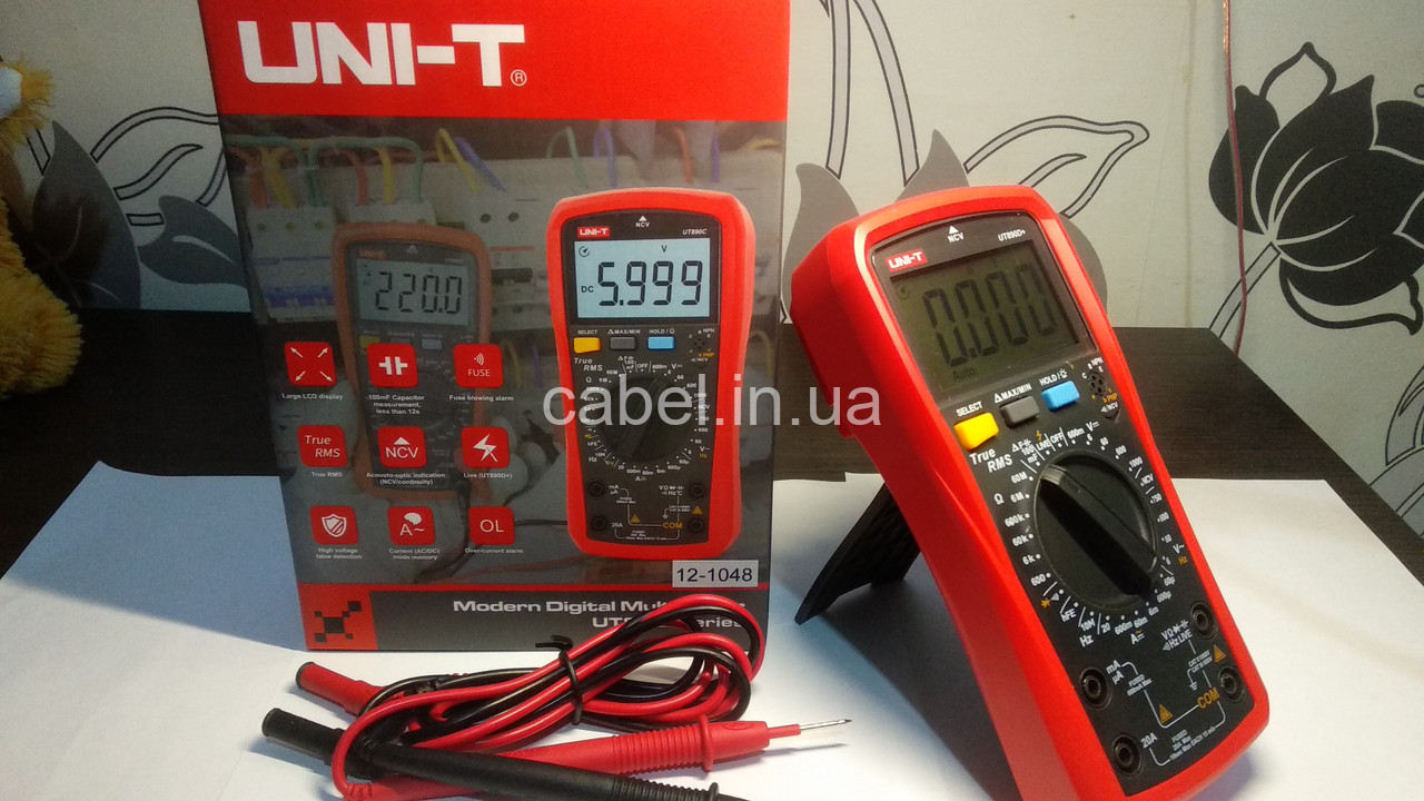 Цифровий мультиметр UNI-T UT890D+ True RMS