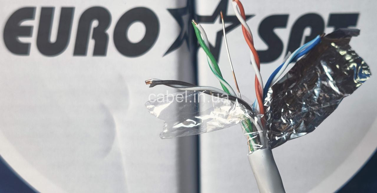 Кабель вита пара FTP Eurosat 4х2х0.51, внутрішня,мідна,єкранована,305м