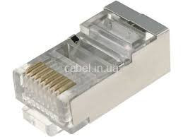 Конектор комп'ютерний RJ45 5e екранований, поштучно