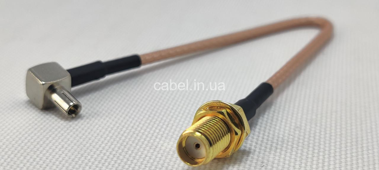 Пігтейл SMA Female – TS9, 20 см, перехідник для підключення 4G LTE антени та модема
