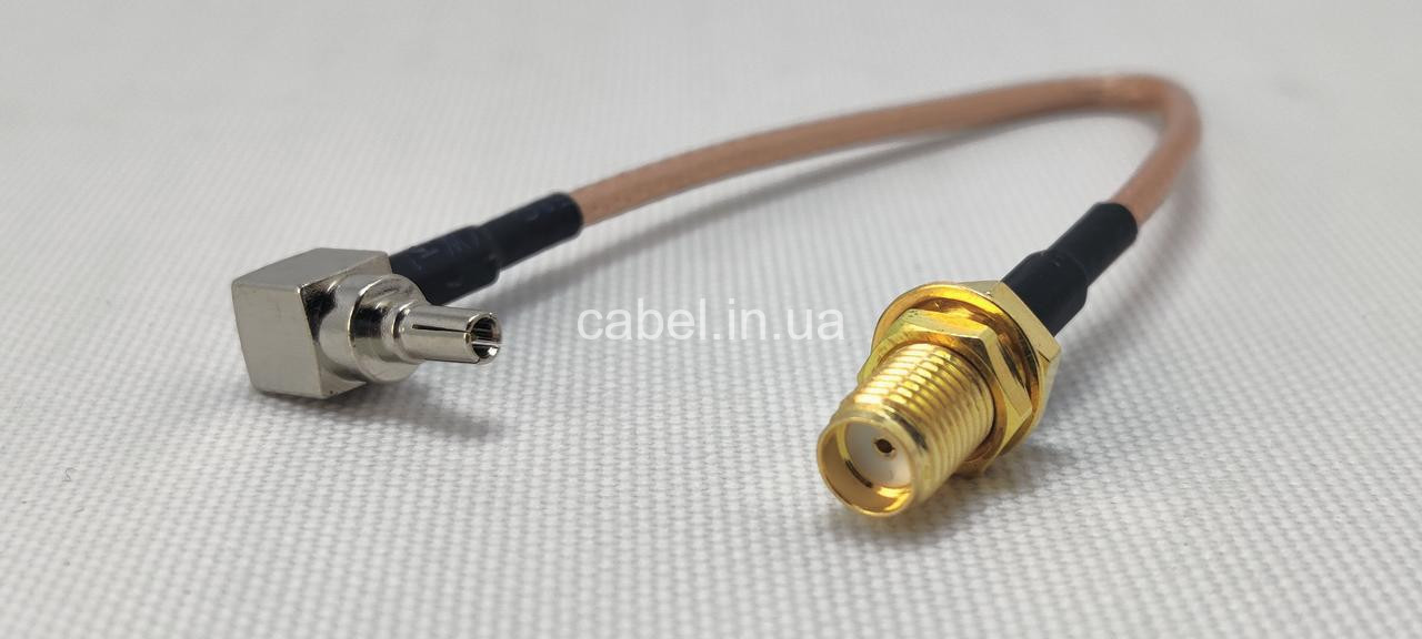 Пигтейл SMA Female – CRC9, 20 см, переходник для подключения 4G LTE антенны и модема