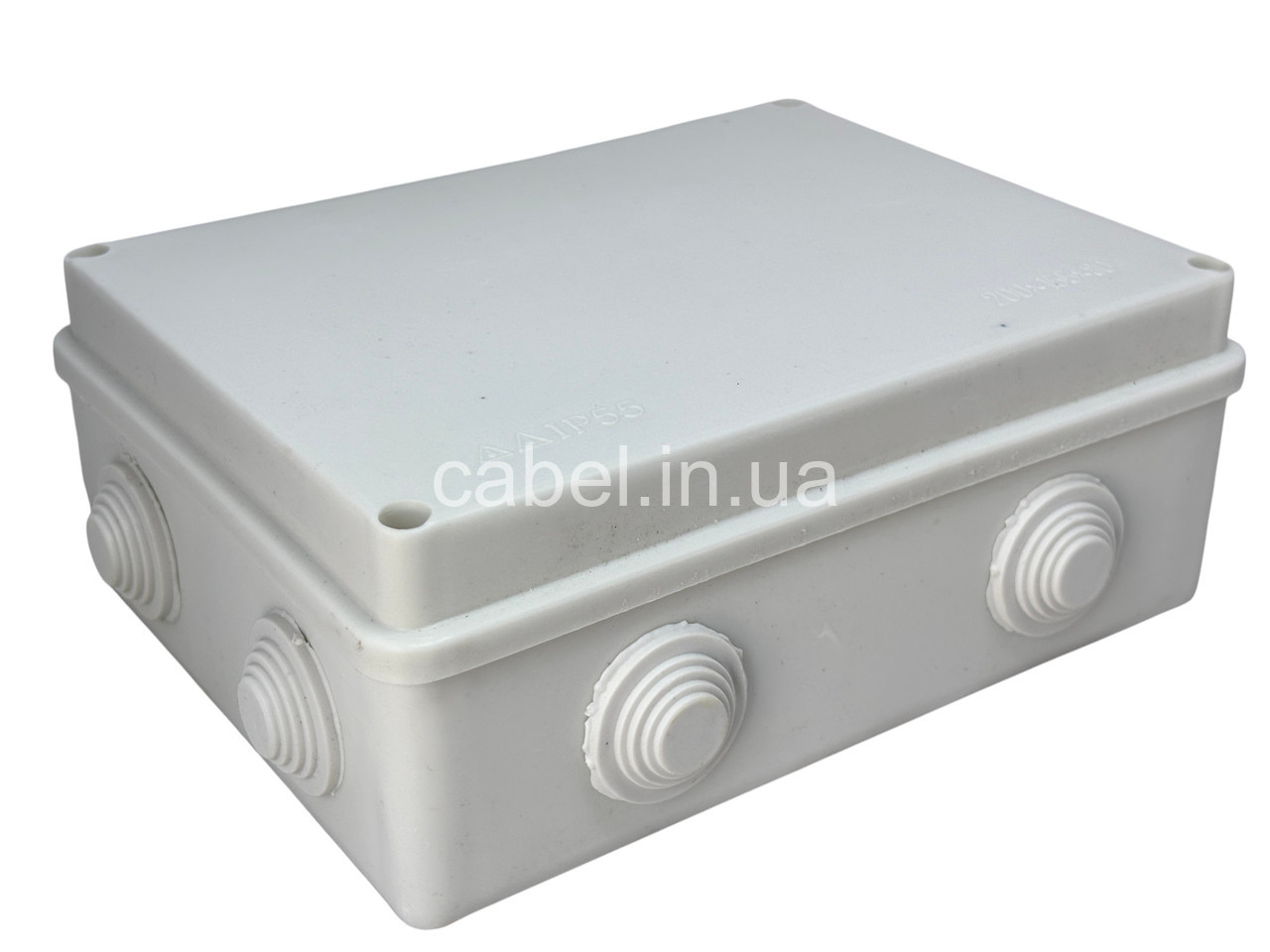 Коробка распределительная 200×150×80 мм с гермовводами (сальниками) IP54/IP55 для наружного монтажа