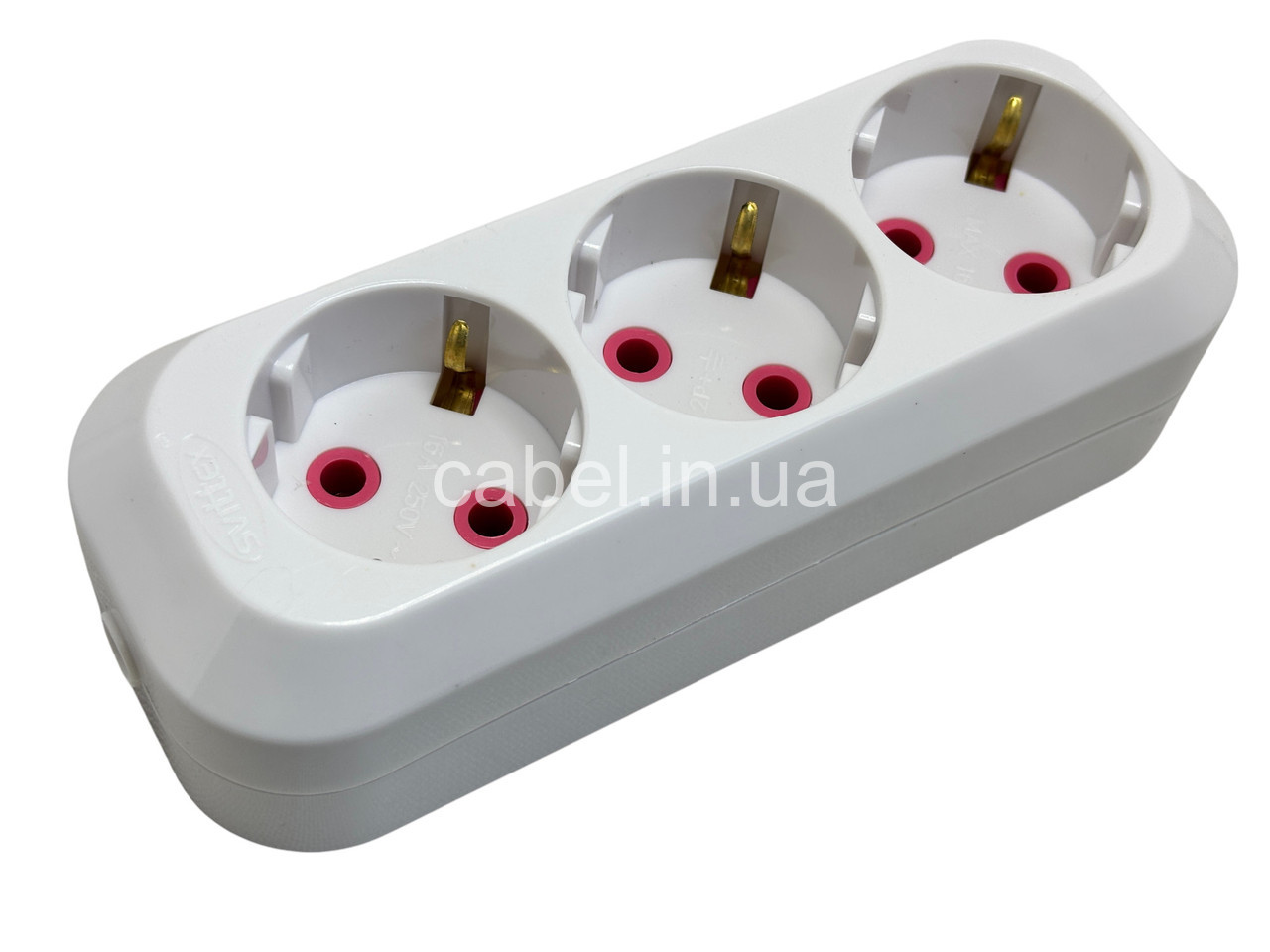 Колодка для подовжувача Svittex на 3 гнізда із заземленням