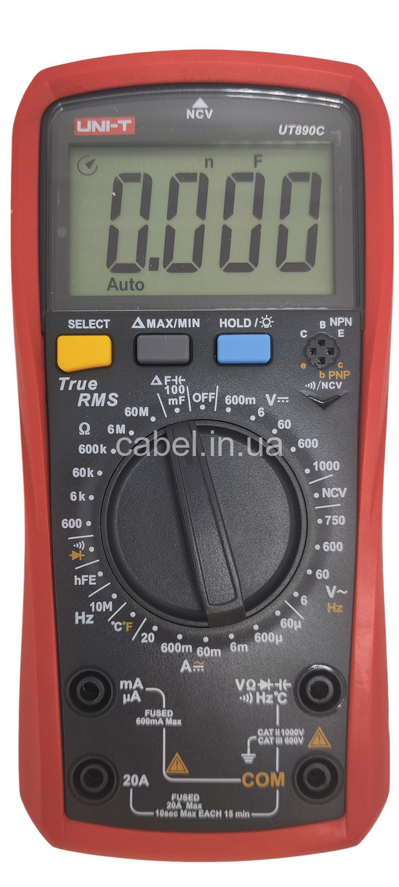 Цифровий мультиметр UNI-T UT890C True RMS з термопарою