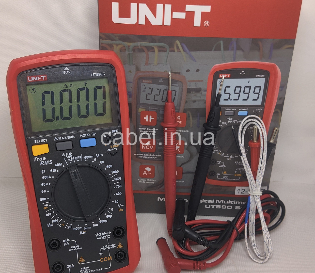Цифровий мультиметр UNI-T UT890C True RMS з термопарою