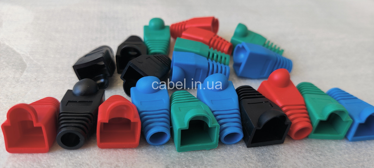 Ковпачок на роз'єм RJ45 кольоровий, 100 шт.