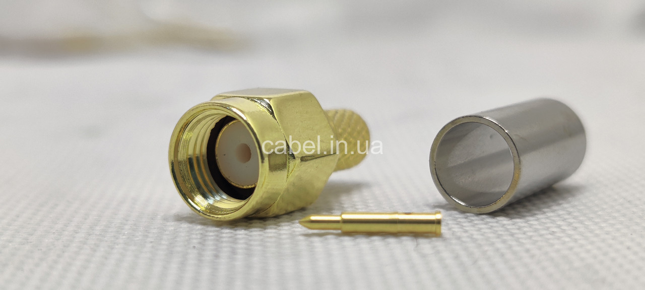 Штекер SMA male обтискний під кабель RG58