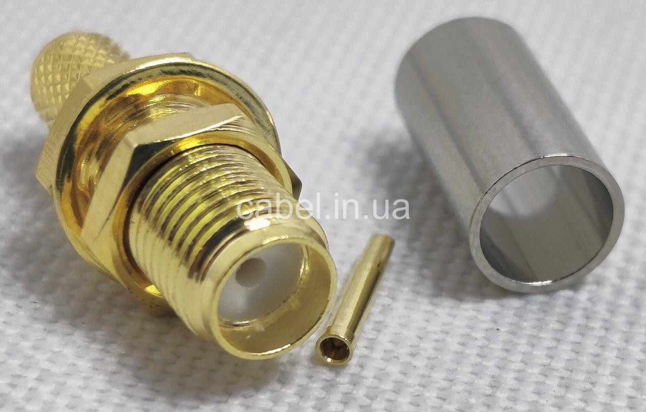 Гніздо SMA female обтискне під кабель RG58