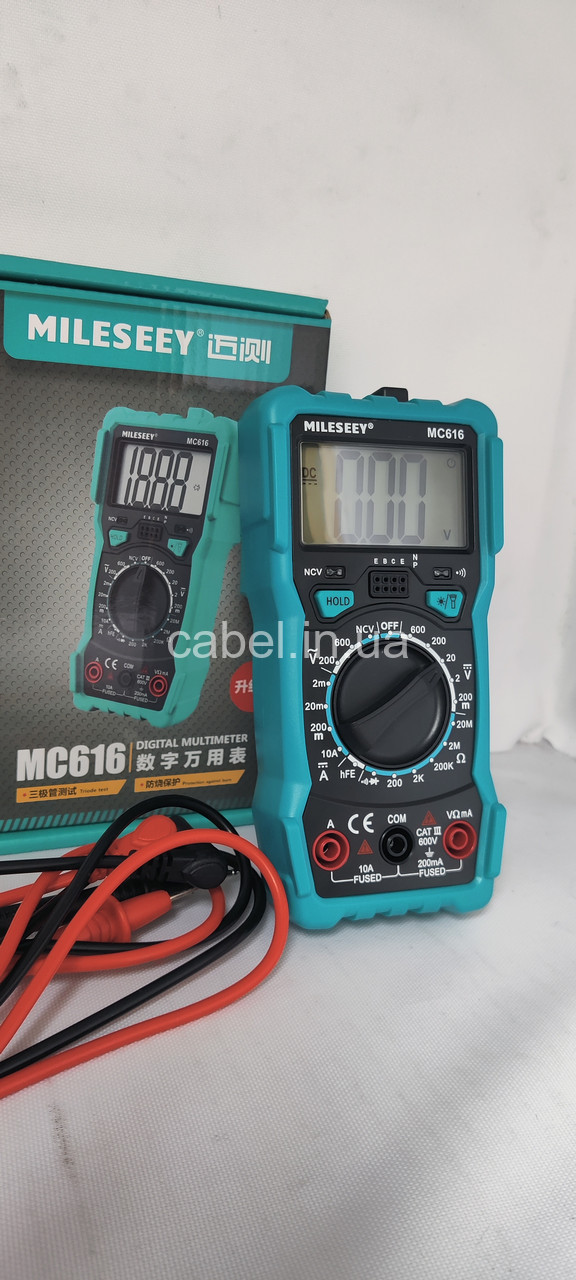 Цифровий мультиметр Mileseey MC616 True RMS (автоматичний тестер)