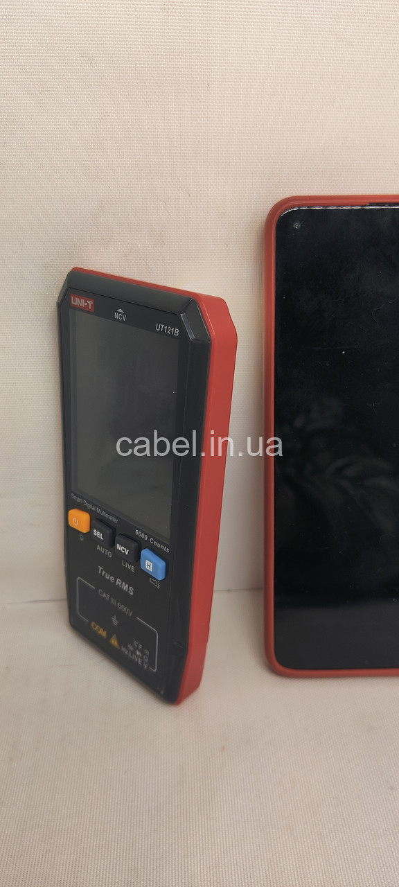 Цифровий смарт мультиметр UNI-T UT121B (автомат, True RMS, NCV, LIVE, кольоровий дисплей, тонкий тестер)
