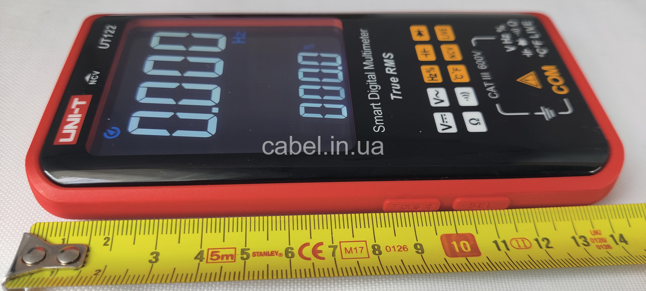 Цифровий смарт мультиметр UNI-T UT122 (акумулятор Type-C, автомат, True RMS, NCV, LIVE, кольоровий дисплей, смарт тестер)