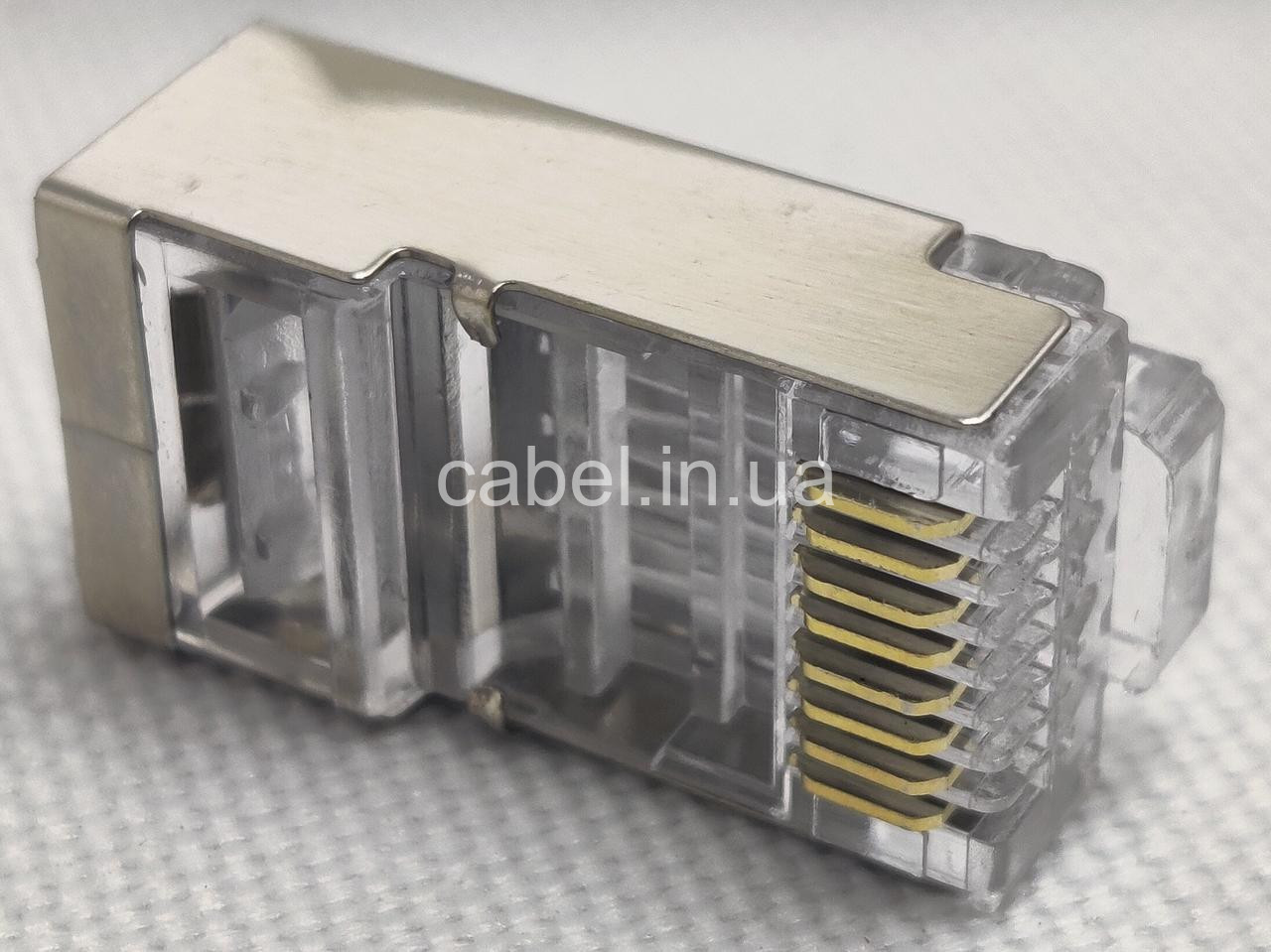 Конектор комп'ютерний RJ45 6 категорії єкранований Zoerax