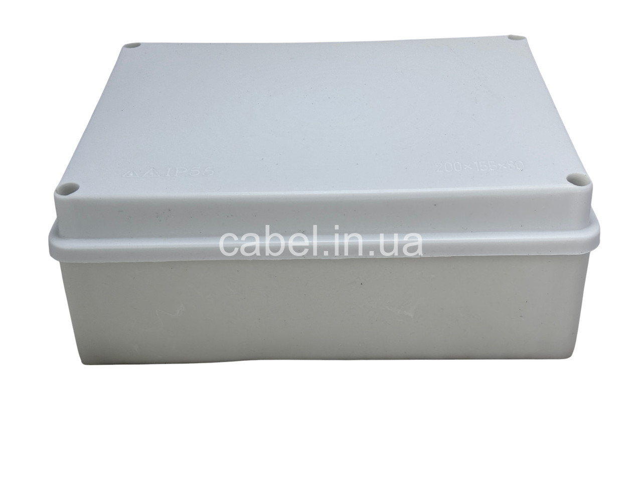 Коробка розподільча 200×150×80 мм герметична IP55 для зовнішнього монтажу