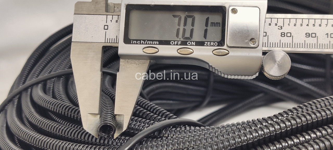 Гофрорукав автомобільний Ø 5 мм розрізний (Польща), 100 м