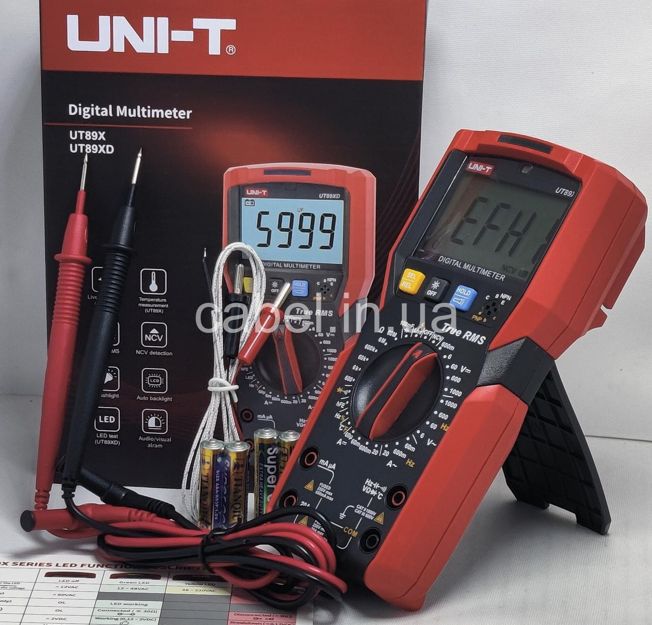 Цифровий мультиметр UNI-T UT89X True RMS з термопарою