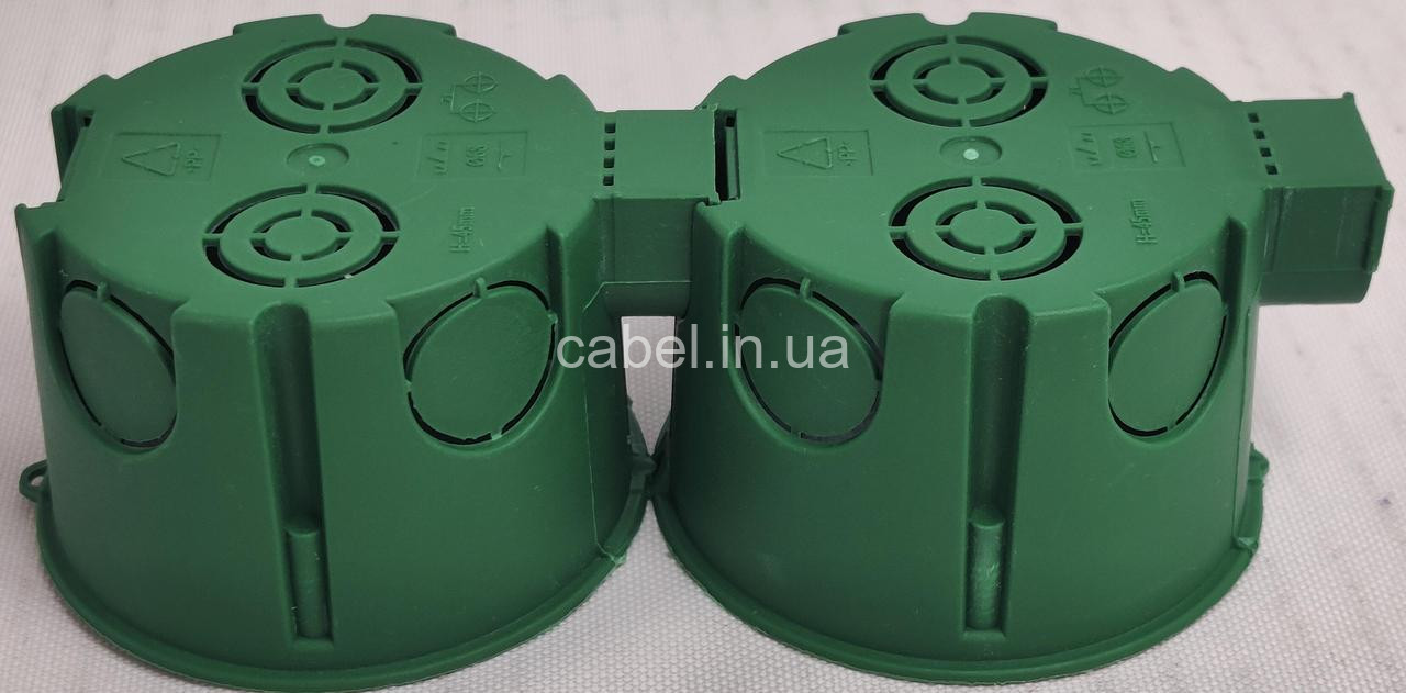 Коробка монтажна (підрозетник) Neomax 68×45 мм для суцільних стін (у бетон/цеглу)
