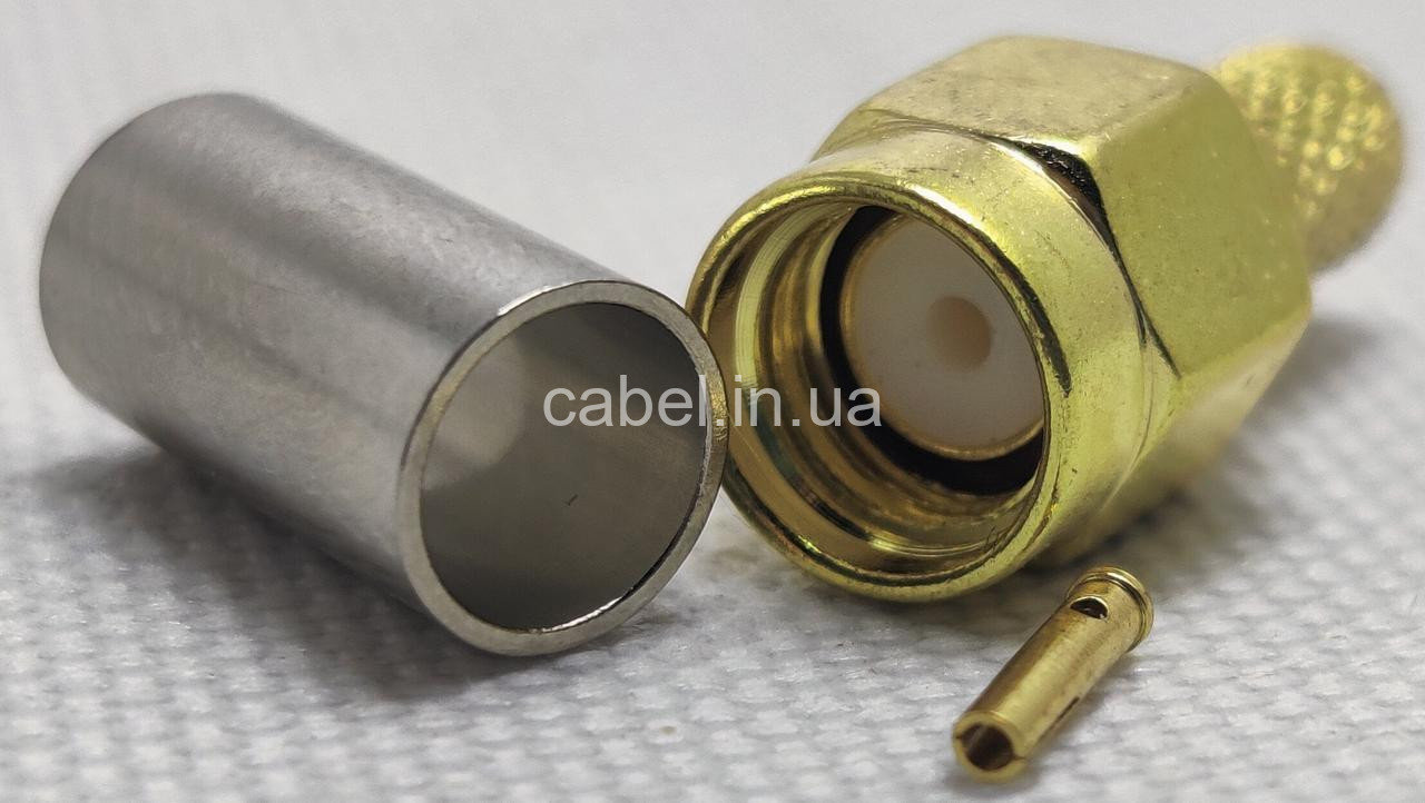 Гніздо RP-Sma male обтискне під кабель RG58