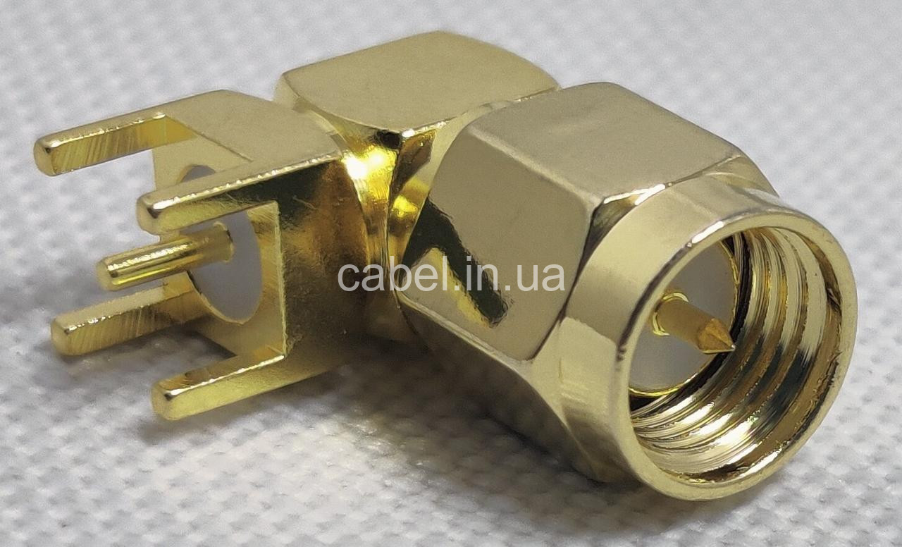 Штекер Sma кутовий монтажний на плату