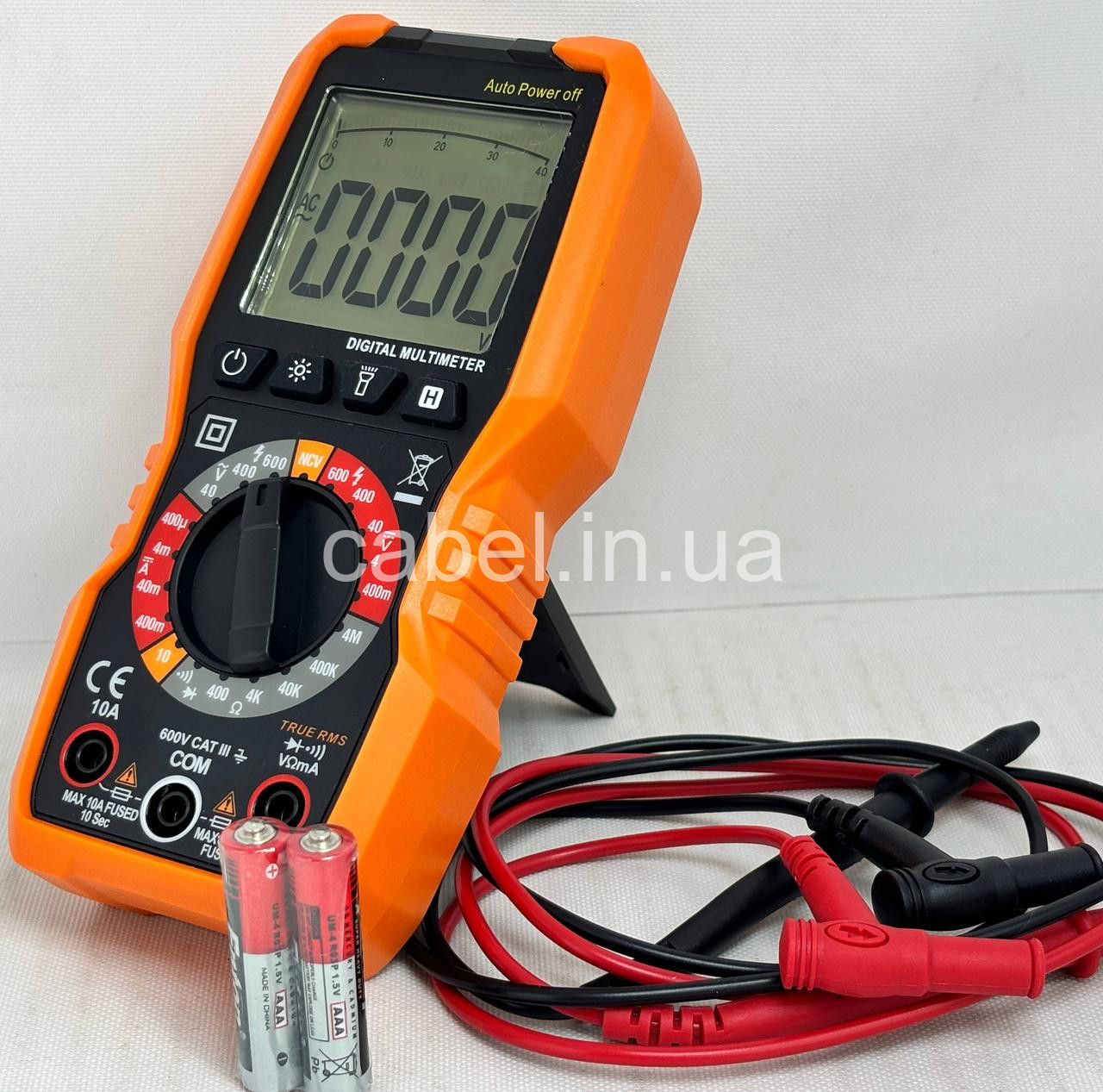 Цифровий мультиметр Peakmeter PM8225 (True RMS, NCV, з підсвічуванням та ліхтариком)
