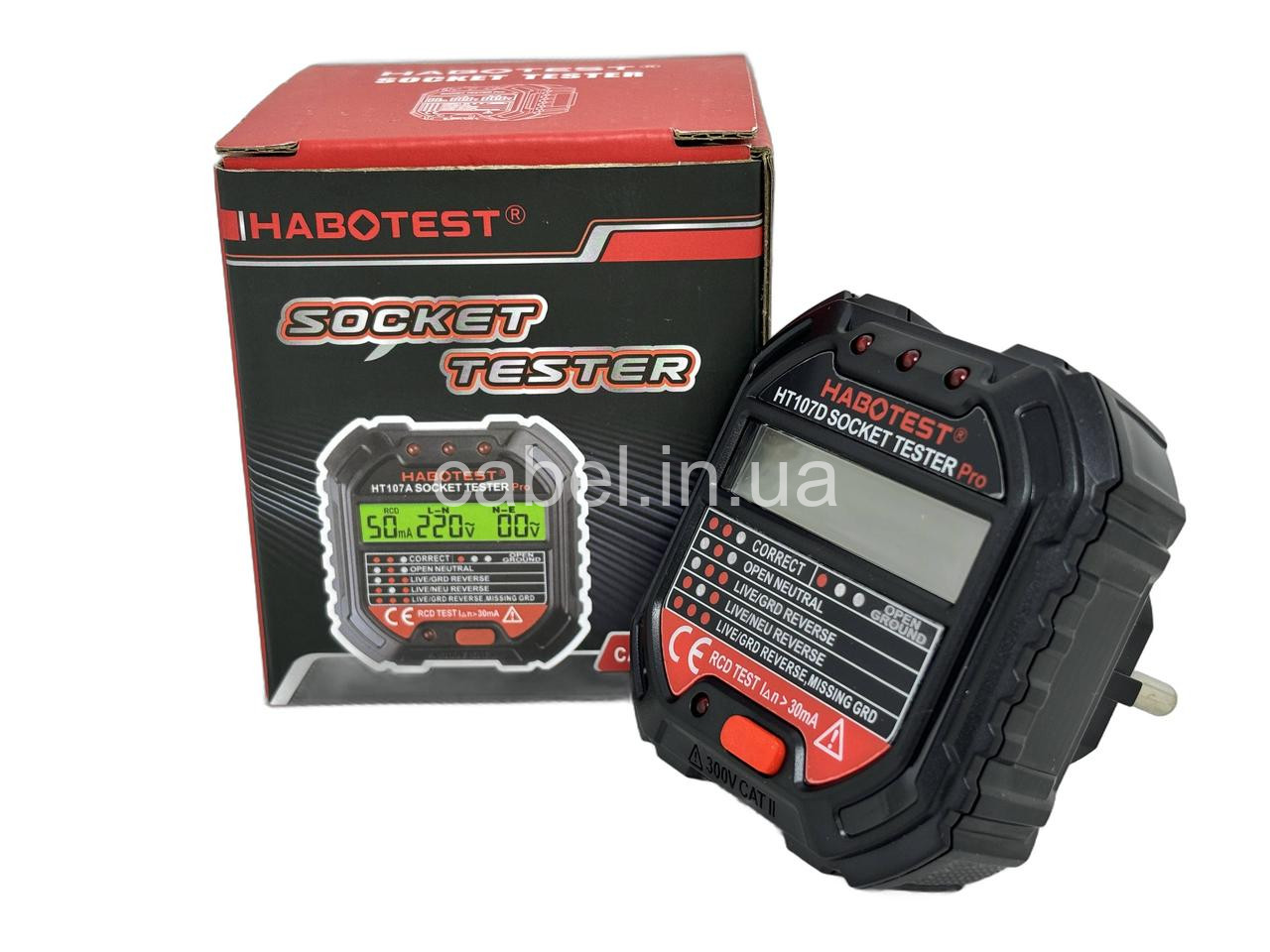Тестер розеток Habotest HT107D