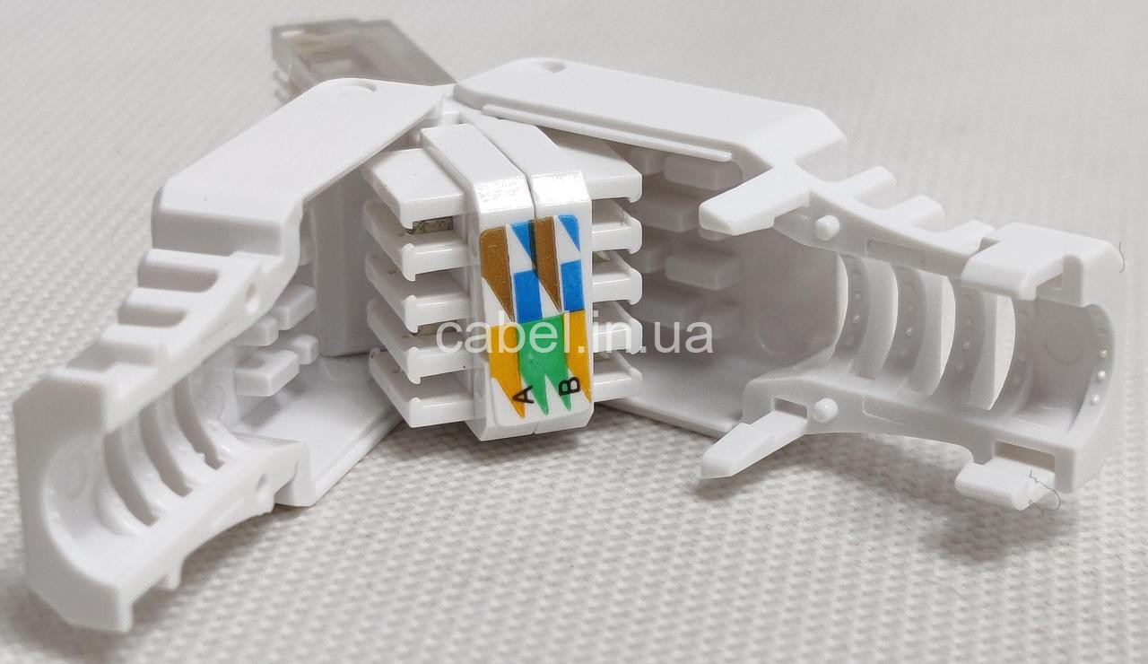 Конектор RJ45 6 cat ,безінструментальний