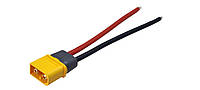 Штекер питания Amass XT60H Male с кабелем 14AWG 10см