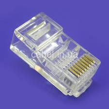 Конектор комп'ютерний RJ45 5e категорії, 100 шт.