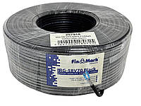 Кабель коаксіальний 50 Ом Finmark RG58-V70, чорний, 100 м