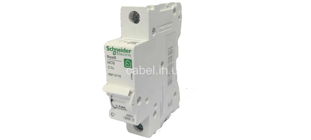 Автоматический выключатель Schneider Resi9 1p10А(R9F12110)