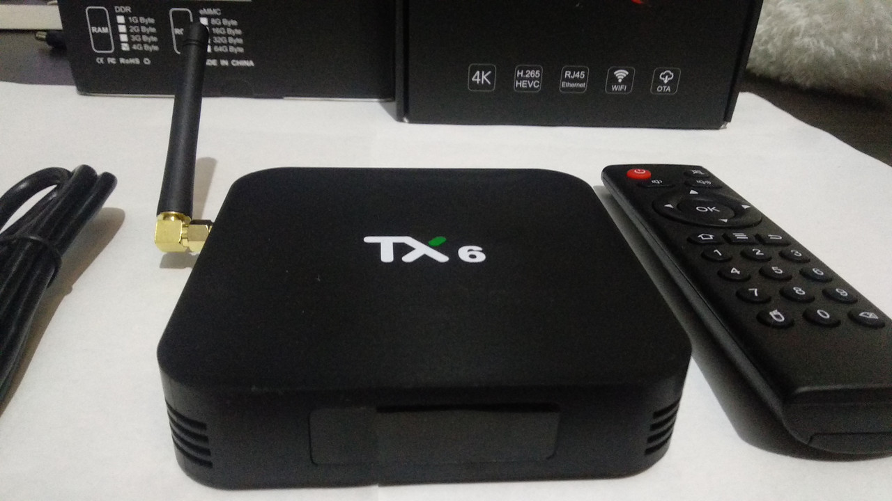 Андроид смарт тв приставка Tanix TX6 (4гБ / 32гБ)