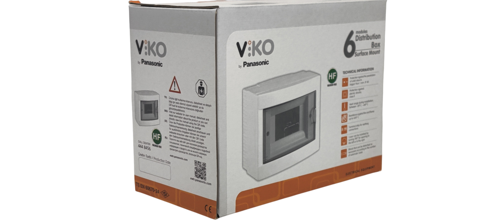 Бокс(коробка) на 6 модулів Viko накладний (IP40)