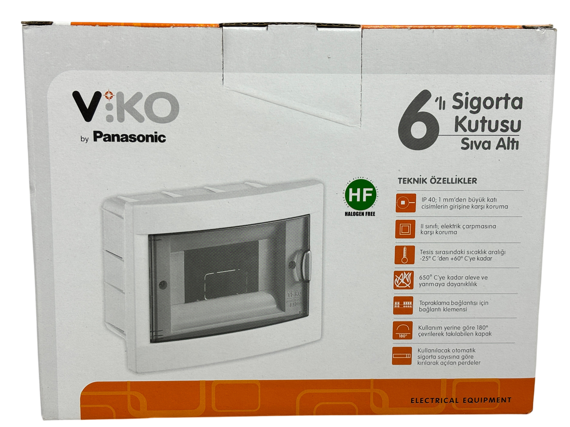 Бокс(коробка) на 6 модулів Viko вбудований (IP40)