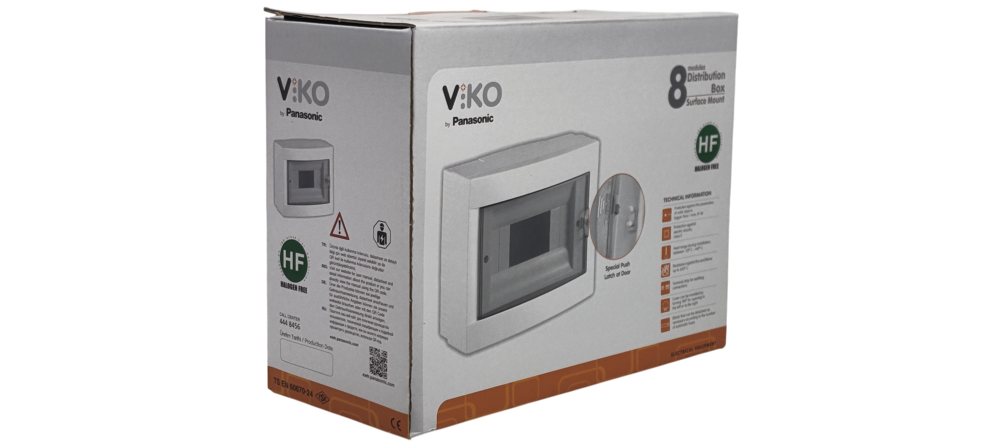 Бокс(коробка) на 8 модулей Viko накладной (IP40)