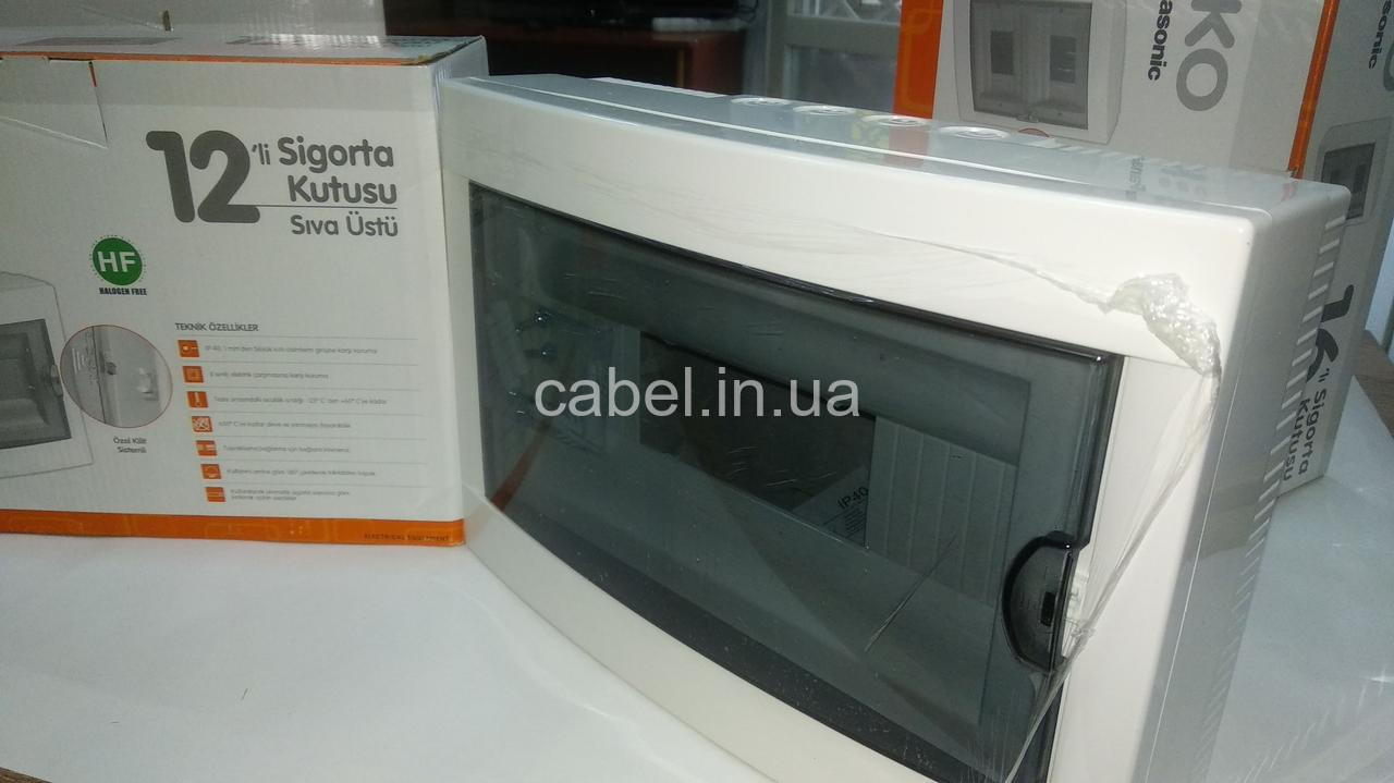 Бокс(коробка) на 12 модулів Viko накладний (IP40)