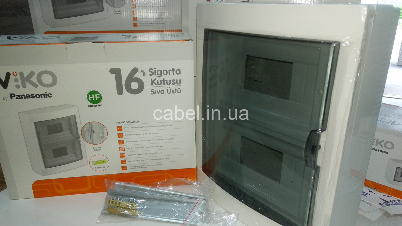 Бокс(коробка) на 16 модулів Viko накладний (IP40)