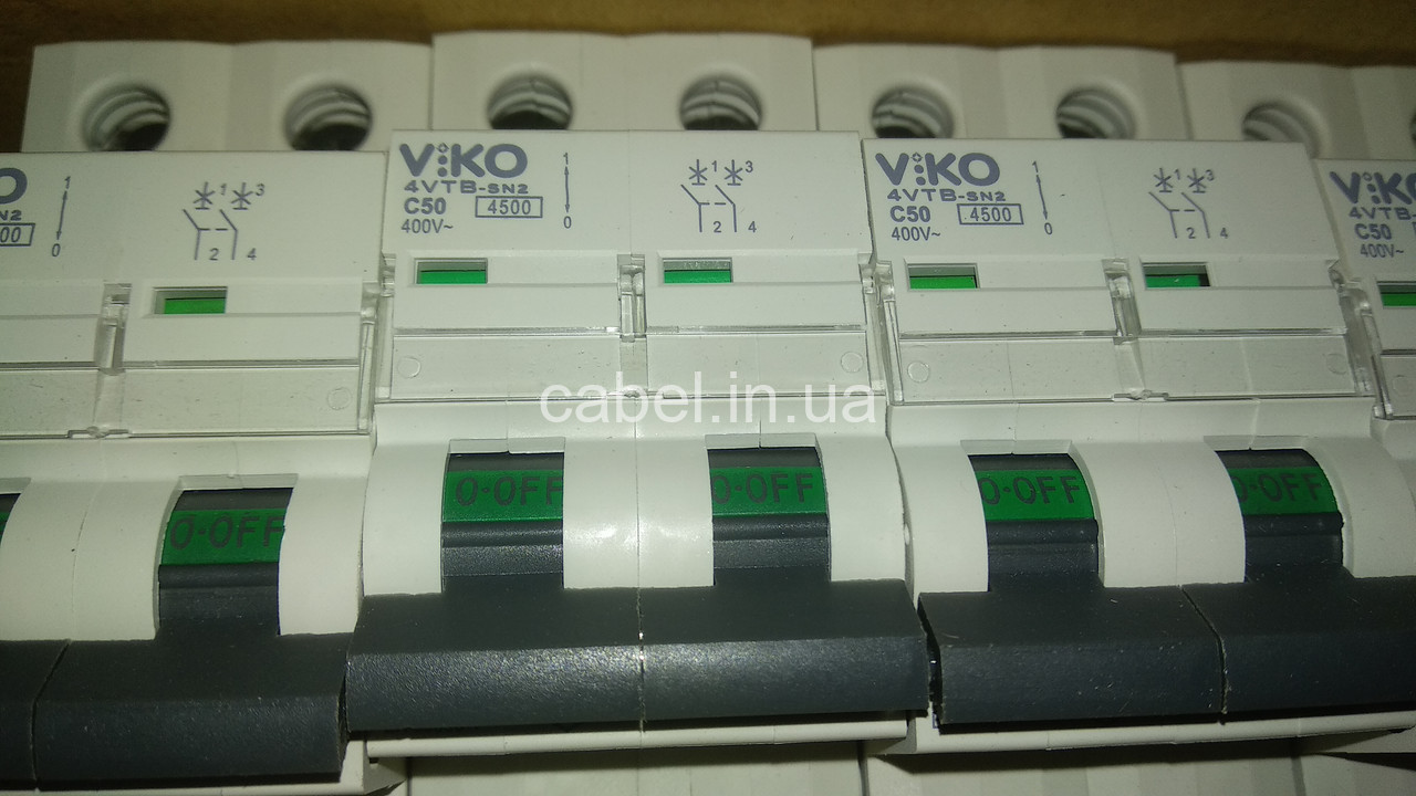 Автоматичний вимикач Viko 2кл 50А