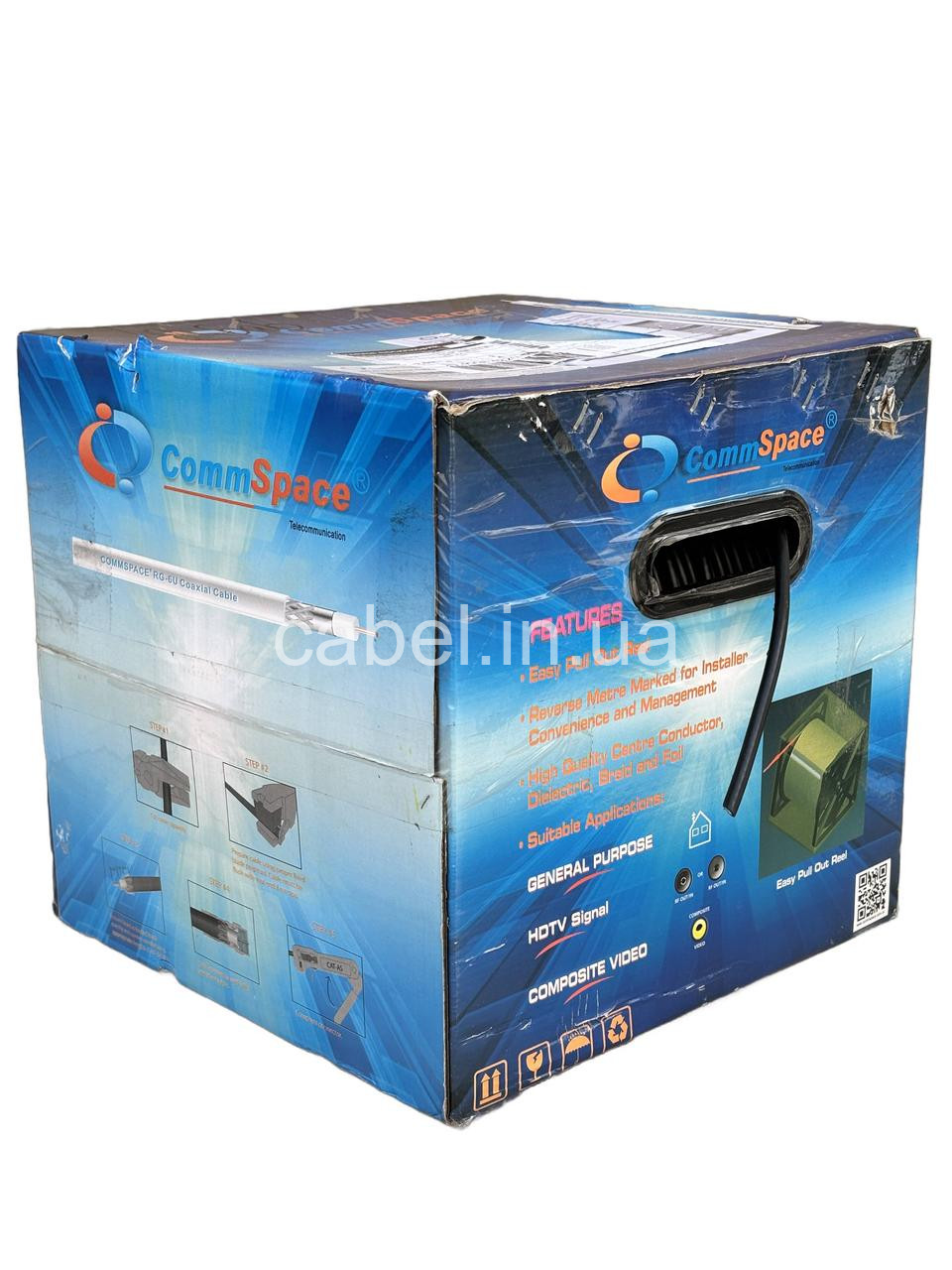 Телевизионный кабель для наружной укладки с гелем CommSpace F660BVF,305м